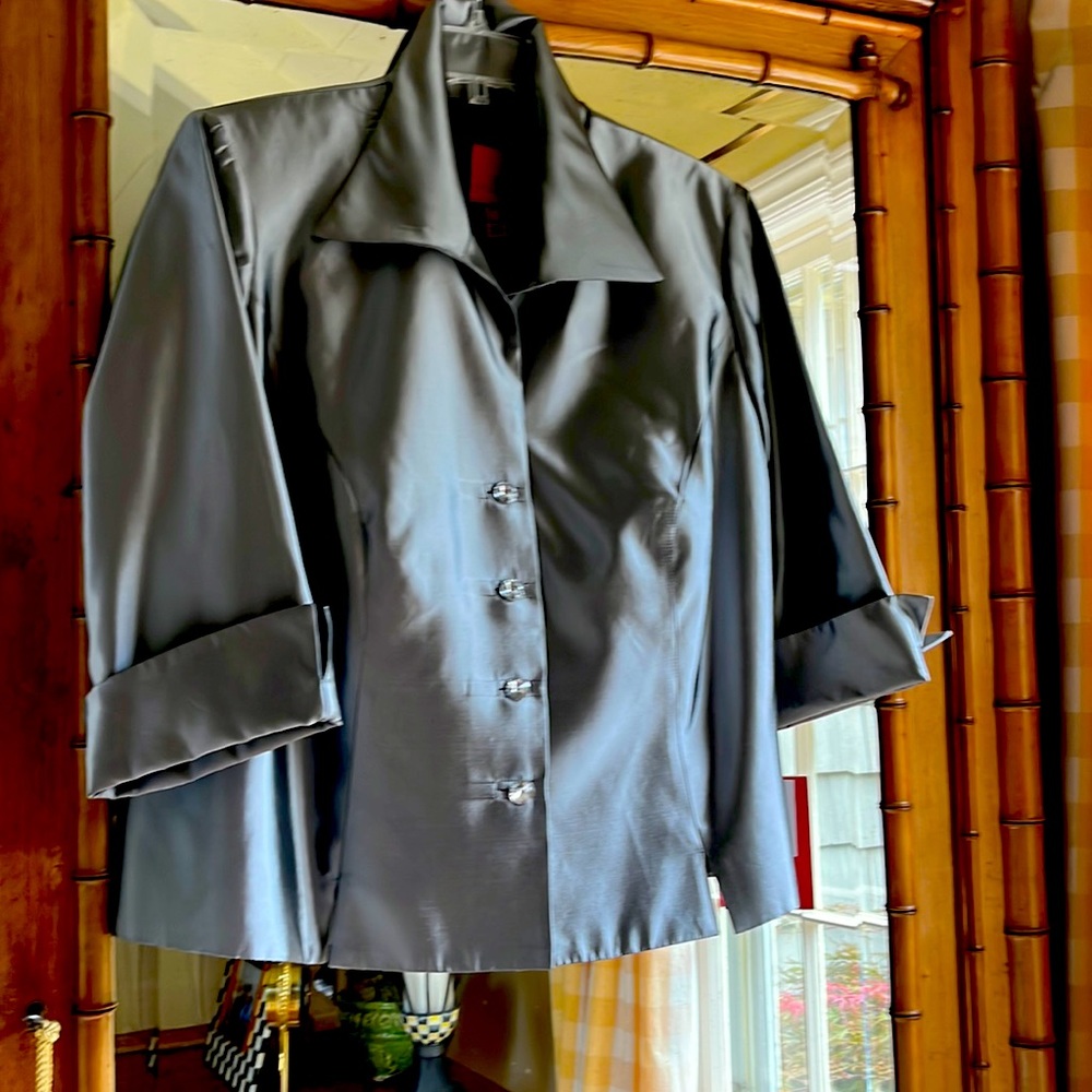 Silver shirt jacket